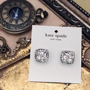 KATE SPADE • Silver Glitter & Glee Earrings